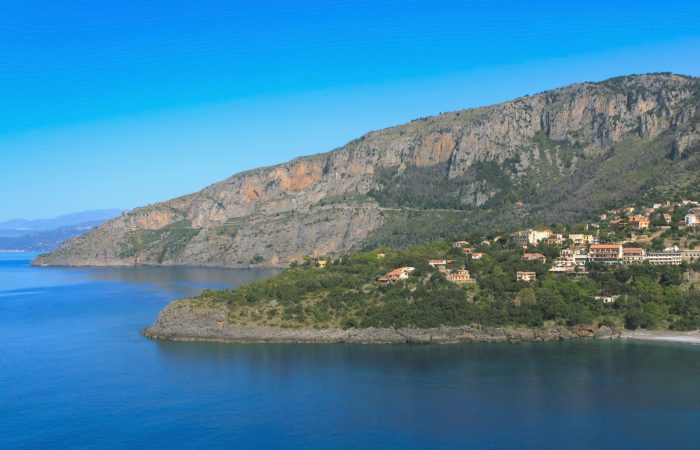 "Panorama del Golfo di Policastro con Villammare in Cilento"